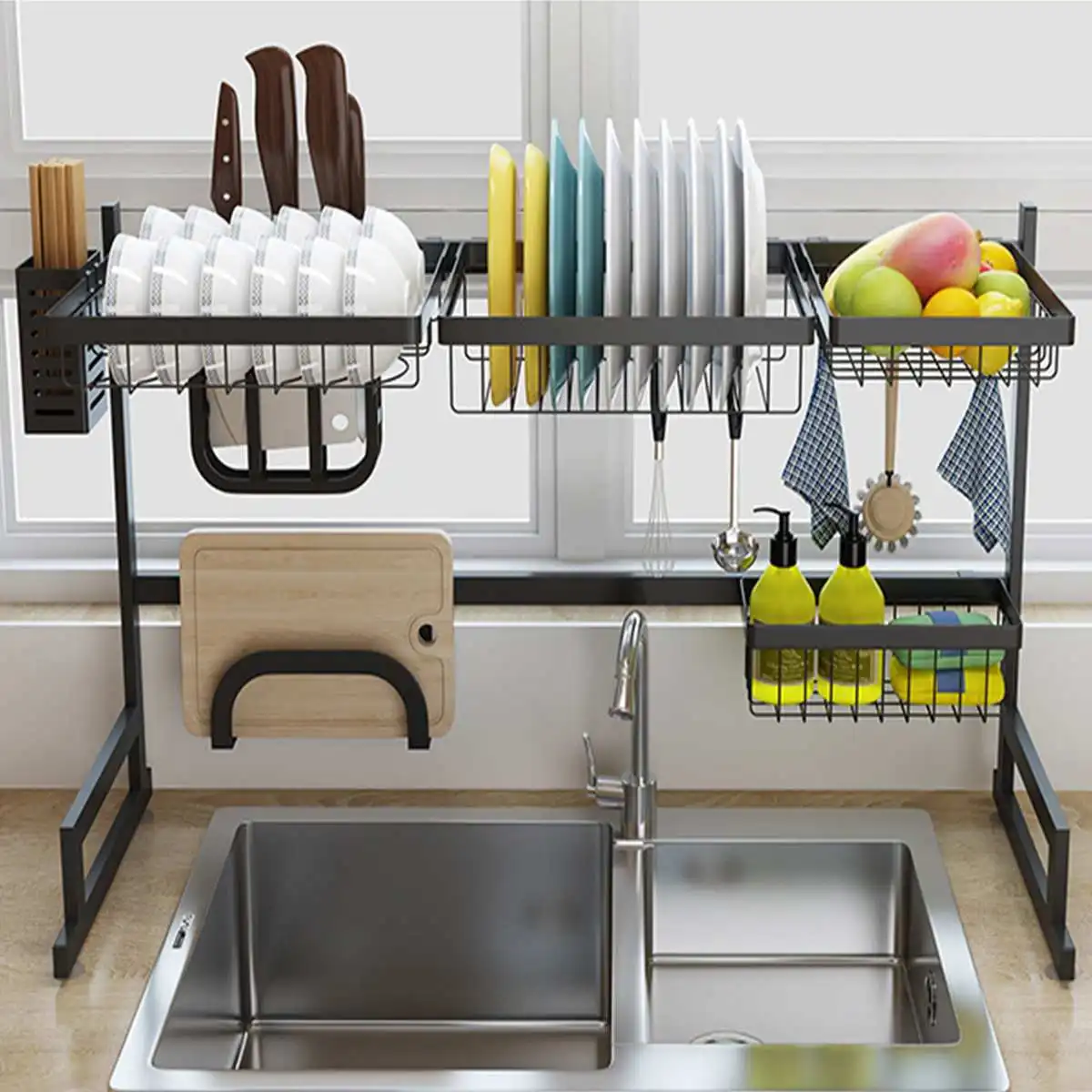 

Dish Drying Rack Kitchen Storage Kitchen Organization Stainless Steel Kitchen Shelf Organizer Rack Dish Drying Rack Holder