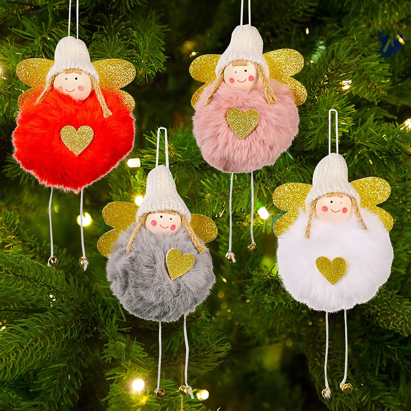 

Christmas Angel Doll Pendant Merry Christmas Decor For Home Christmas Tree Ornament Xmas Gifts Navidad 2021 New Year 2022