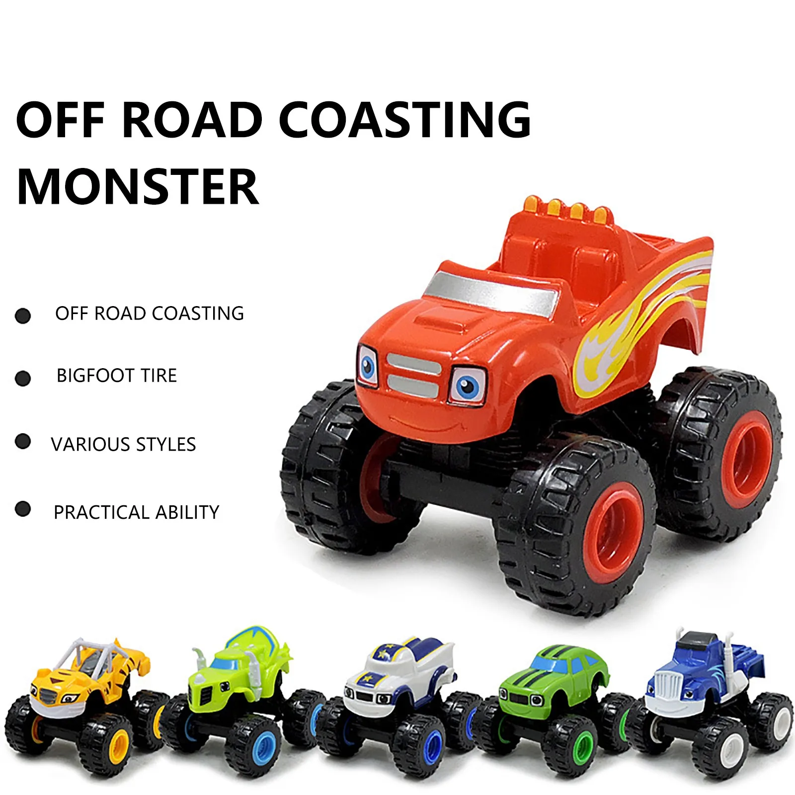 

Model Gift Baby Toys Monsters Truck Toys Machines Car Toy Russian Classic Blaze Cars Toys Children Interactive Games Educational