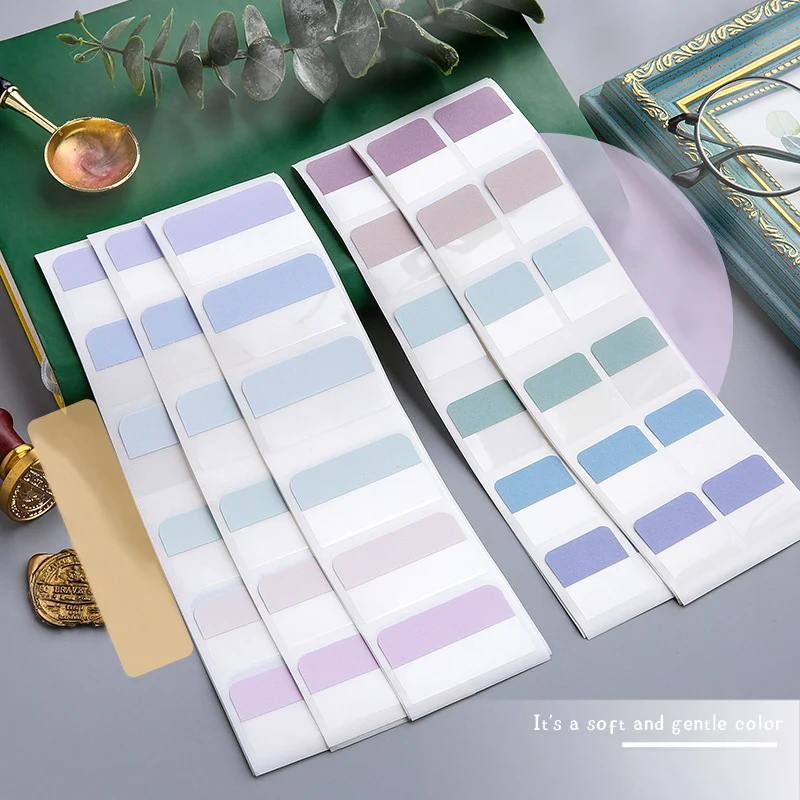 1 Набор наклеек Morandi Color Index s ежедневный планировщик этикеток Memo стикер DIY Цветная