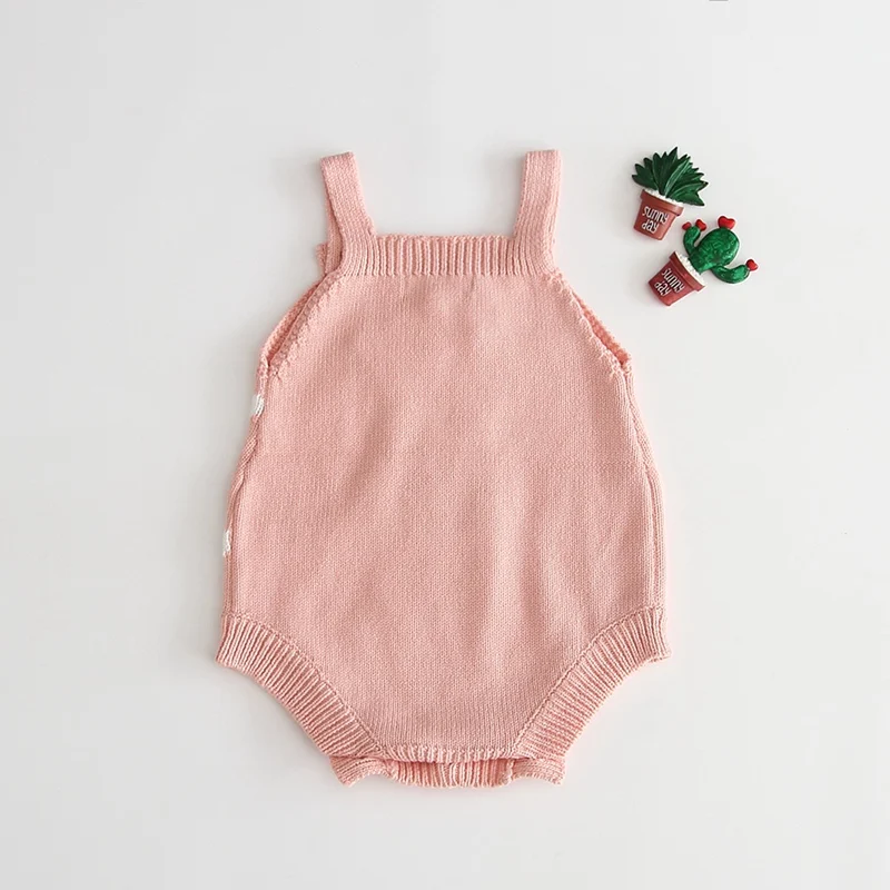 Newborn Baby Spring Autumn Bodysuit Lovely Cute Boy Girls Sleeveless Sweater Toddler Girl Party Baptism 0-24m Vest | Мать и ребенок
