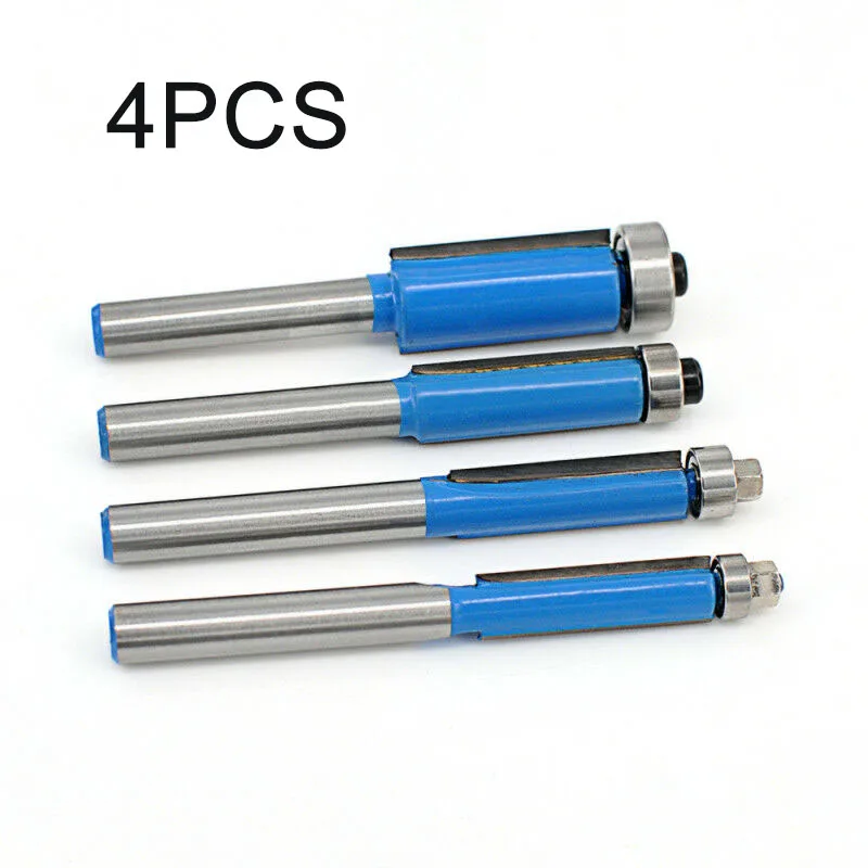

4XStraight Flush Trim Router Bit TCT Cutting Woodworking 1/4 5/16 3/81/2