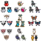 6 шт.лот, новые ювелирные изделия, милые пуговицы в виде животных, 18 мм, ювелирные изделия, браслеты для женщин