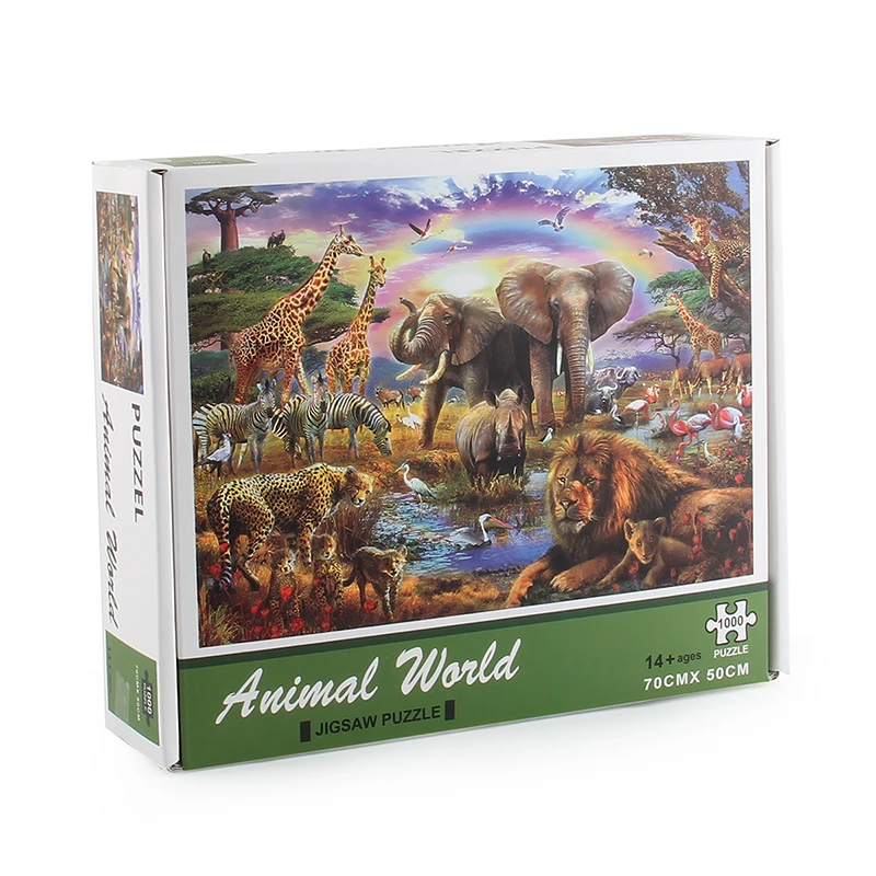

Animal World Puzzle 1000 Pieces Jigsaw Puzzle for Adults Kids