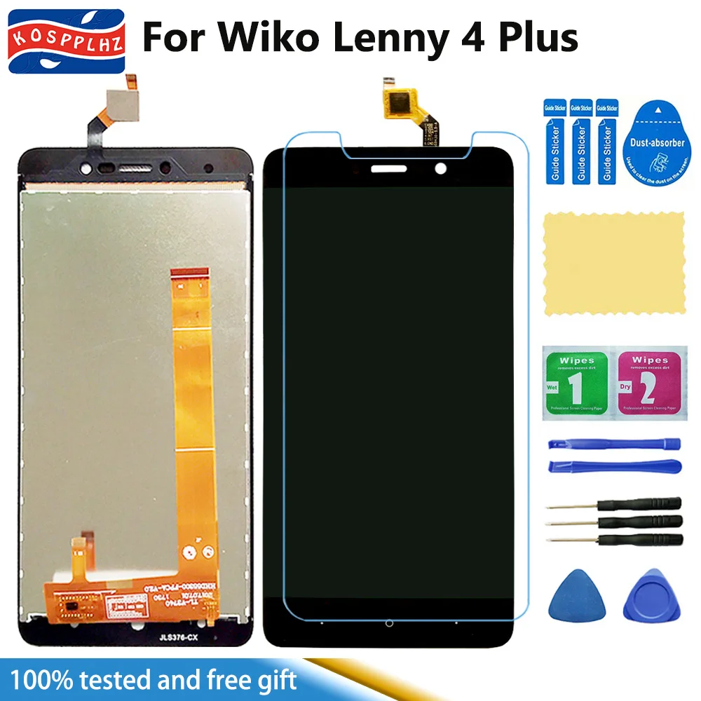 ЖК дисплей для Wiko Lenny 4 Plus + Стандартная замена 5 дюйма экрана Lenny4 plus стеклянная