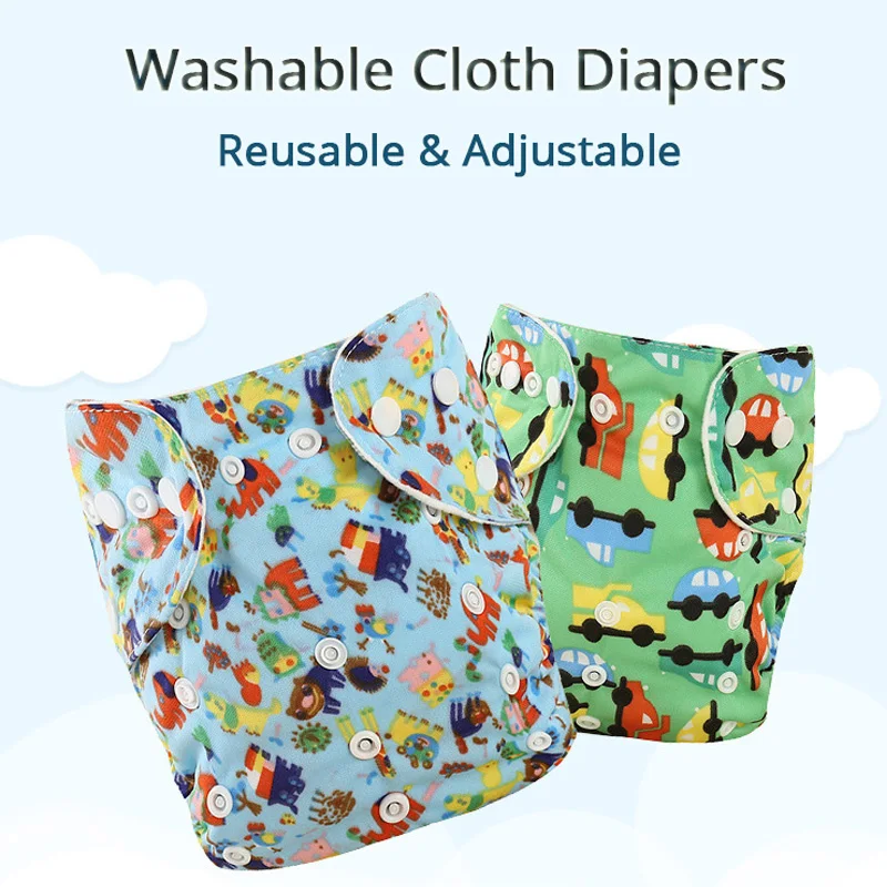 2020 детские подгузники стираемые тканевые Регулируемые Многоразовые из ткани
