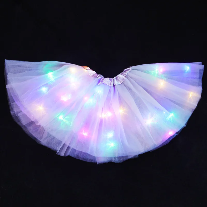 Светодиодный юбка свечение бабочки светильник с юбкой пачкой украшенные