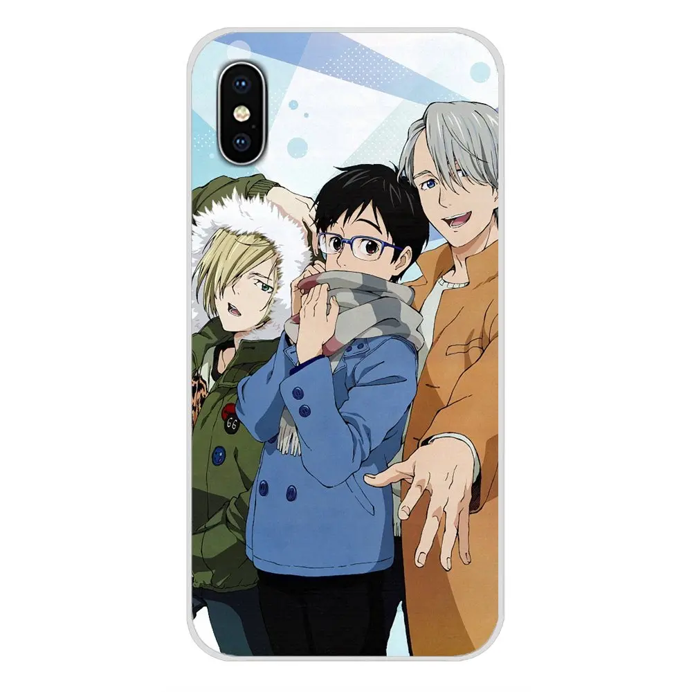 Прозрачный мягкий чехол для сумки с милым аниме Юри на льду huawei G7 G8 P7 P8 P9 P10 P20 P30 Lite