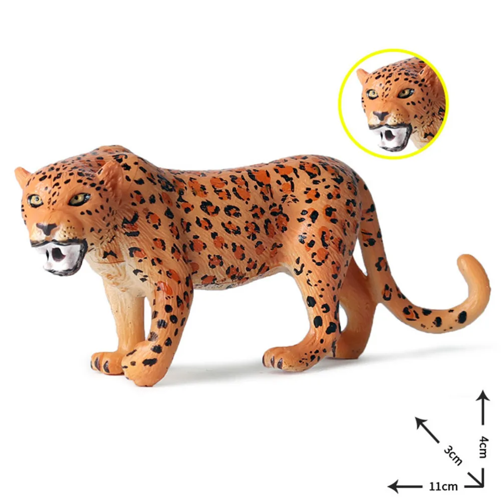

5Pcs Imitation Wild Animal Models Creative Wild Leopards Models Toys Exquisite Funny Toys for Children Kids