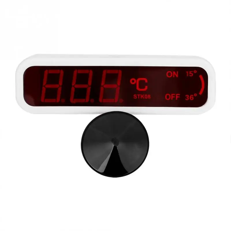 Led Digital Aquarium Fish Tank Thermometer Water Temperature Measuring Electric Equipment Us Plug| |