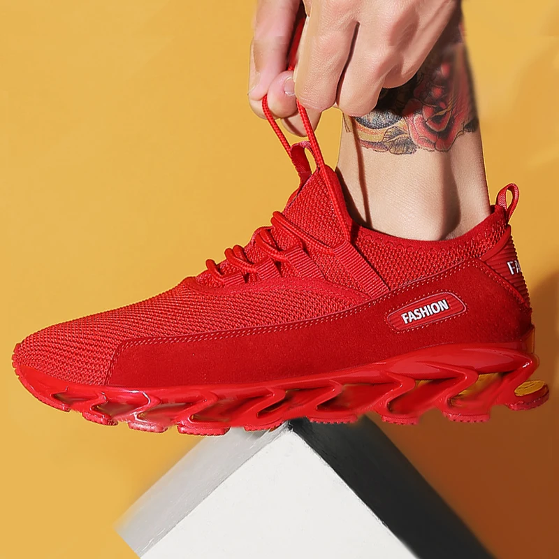 

2020 Blade Shoes Plus Size Men's Shoes 47 Breathable Running Shoes Mesh Training Shoes New Style Casual Shoes
