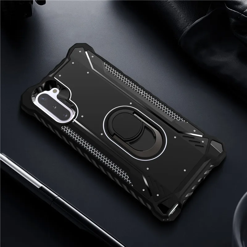 Противоударный армированный Гибридный чехол для samsung Galaxy Note 10, S9 Plus, S10, S9Plus, Note 9, S10E, подставка для телефона, кольцевой кронштейн, полный жесткий чехол
