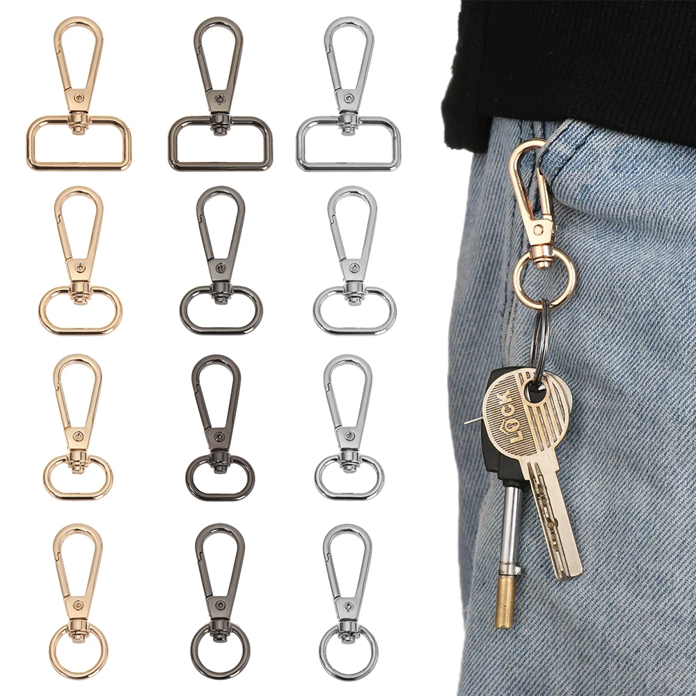 

5Pcs 13/15/20/25mm Metal Bags Strap Buckles Swivel Lobster Clasp Collar Carabiner Snap Hook DIY KeyChain Handbag Jewelry Part