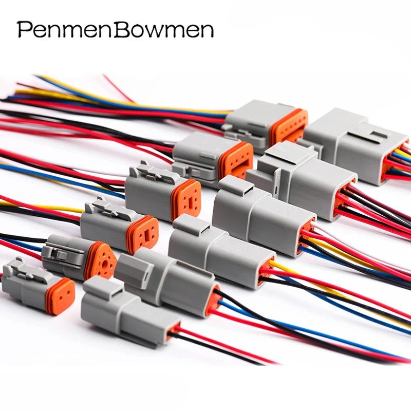 2 3 4 6 8 12 контактный автомобильный герметичный Электрический штекер Deutsch DT