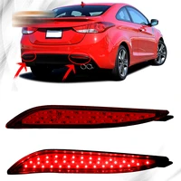 red lamp car rear bumper reflector fit for hyundai elantra 2012 2013 running light brake tail light prevent rear end collision