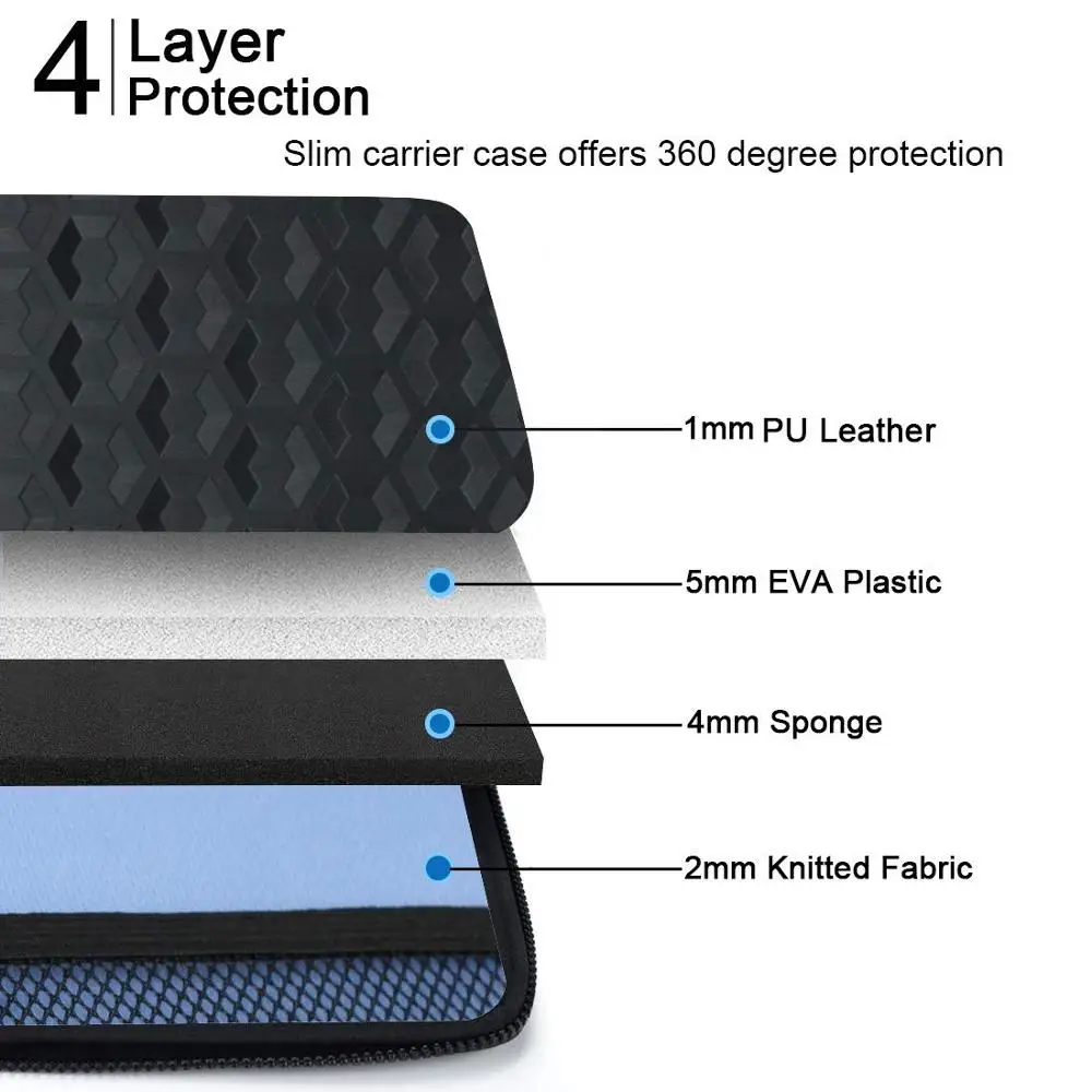 laptop sleeve compatible shockproof water resistant hard shell protective case for 10 13 14 15 6 inches macbook air macbook pro free global shipping