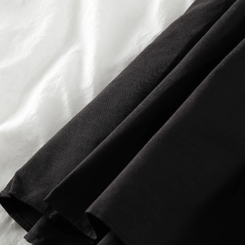 

Black Hepburn Summer 2020 New Retro Vacation Style Loose Slimming Pleated Suspender Dress for Women