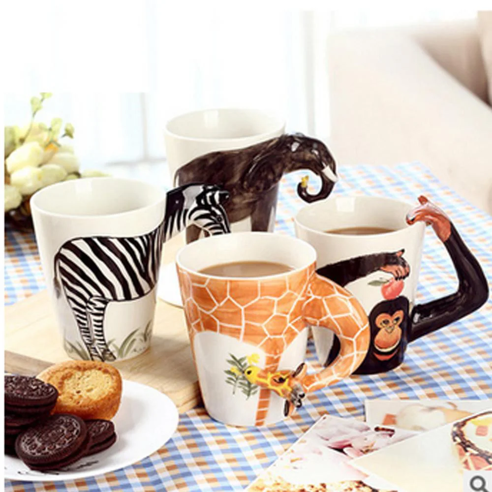 Новая 3D Керамическая кофейная чашка молочный кофе керамическая кружка детская