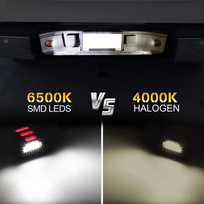 2 шт. красный SMD светодиодный светильник номерного знака для Chevy Silverado Suburban Tahoe GMC