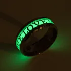 BAECYT 2021 модное кольцо из нержавеющей стали для мужчин и женщин светящееся в темноте светящееся кольцо модное кольцо с надписью LOVE очаровательные ювелирные изделия