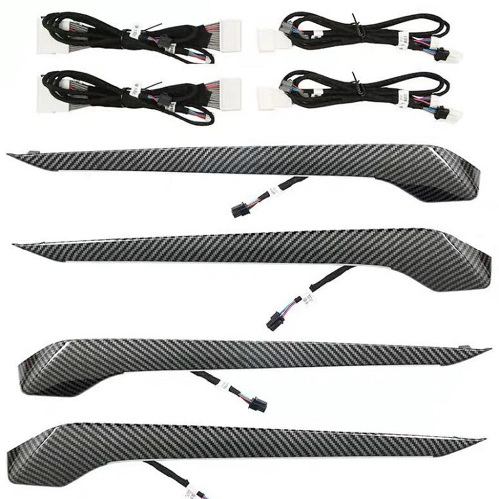 

Светодиодная атмосферная панель с четырьмя дверцами, синий/64 цвета для Toyota RAV4 Wildlander 2020