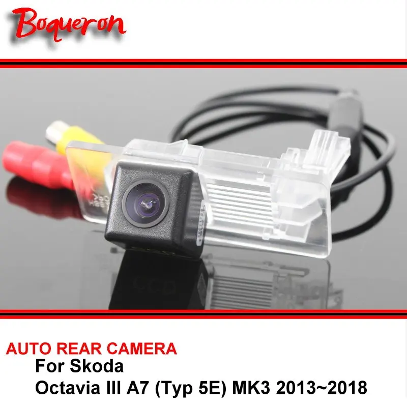 For Skoda Octavia III A7 (Typ 5E) MK3 2013~2018 Night Vision Car Reverse Backup Rearview Parking Rear View Camera HD CCD SONY |