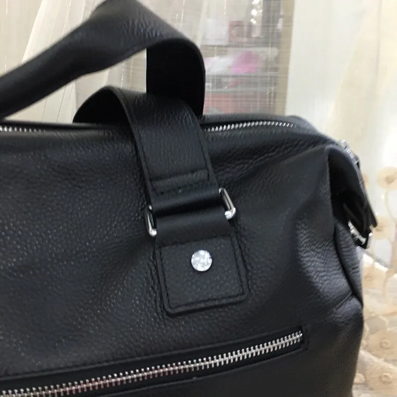 

2021 new leather large capacity computer bag fashion briefcase men's handbag