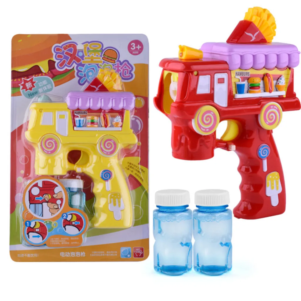 Уличные электрические детские игрушки для детей мультяшное мыло гамбургеров