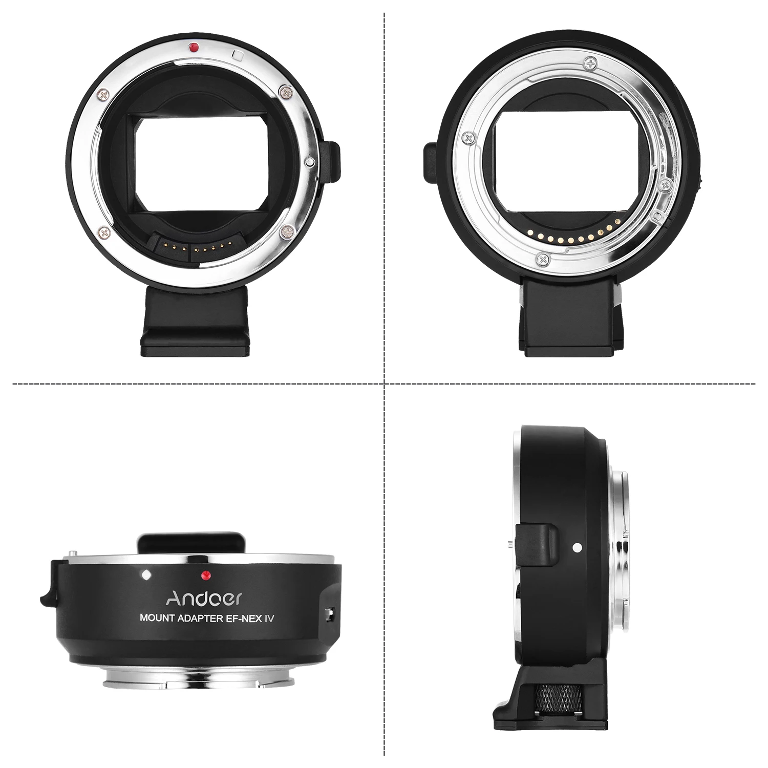 Andoer EF-NEX IV адаптер для крепления объектива с автофокусом Canon EF/EF-S Крепление Sony E Mount