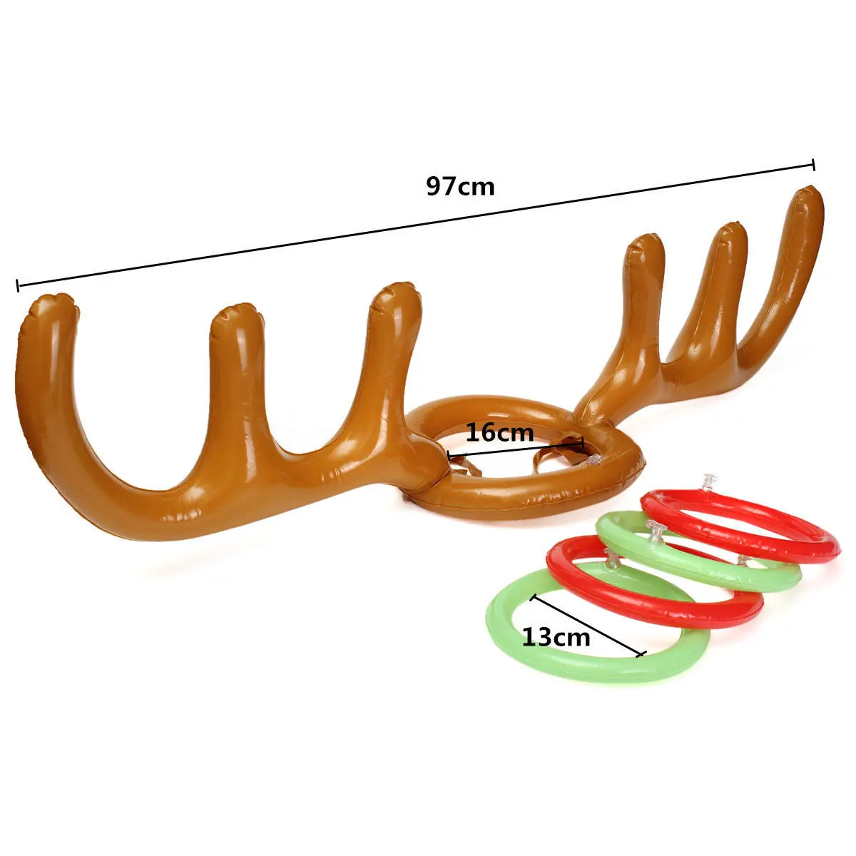 Надувные ПВХ оленьи рога кольцо для шляпы бросить игру на Рождество отдыха и