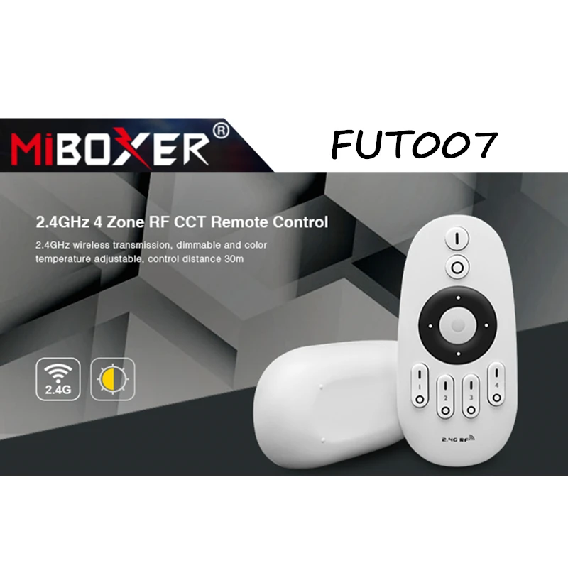 Miboxer FUT007 2 4 GHz зоны CCT пульт дистанционного управления светодиодная лента 30 м Led