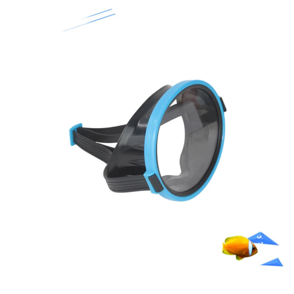 

1 Pc Diving Mask Waterproof Glass Swim Goggle PE Frame Swimming Mask Anti-Fog Dive Goggle (Blue)