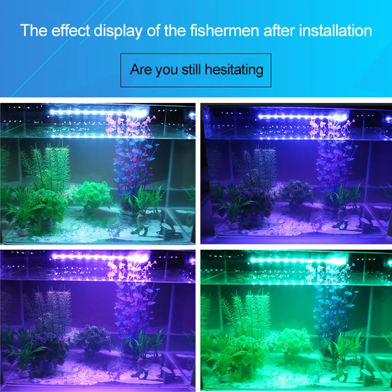 

Aquarium Light LED Waterproof Fish Tank Light Underwater Fish Lamp Aquariums Decor Lighting Plant Lamp 19-49CM 220V EU Power
