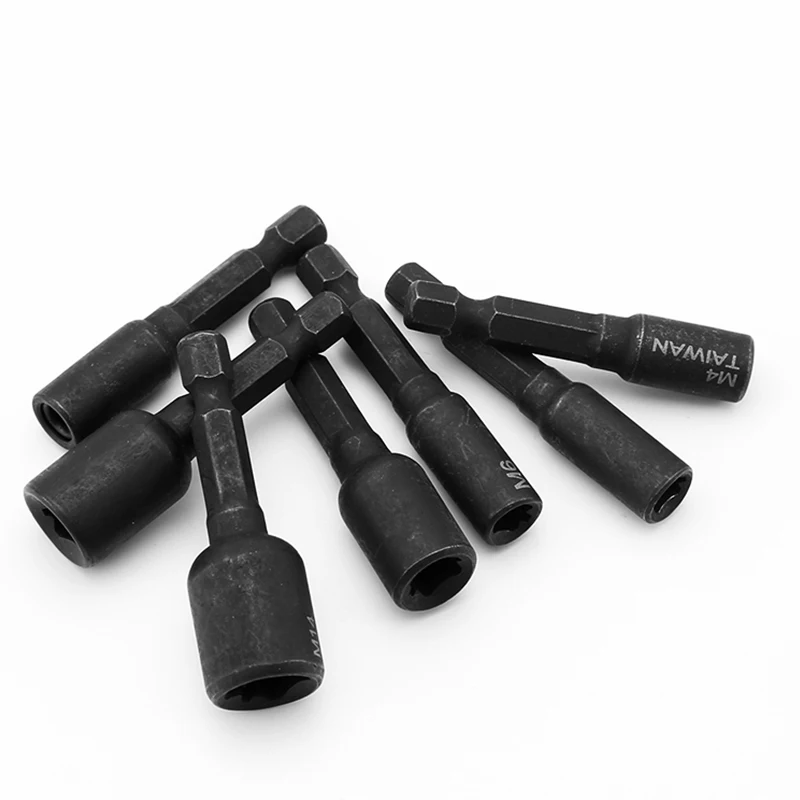 M4-M16 адаптер для торцевых разъемов 1/4 ''шестигранный хвостовик квадратный шуруповёрт резьба адаптер для резьбонарезания патрон для станка сверла питания