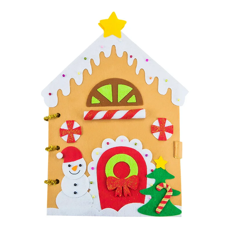 Рождественская тематика войлочная книга для ребенка первая Тихая игрушка 20x30 см