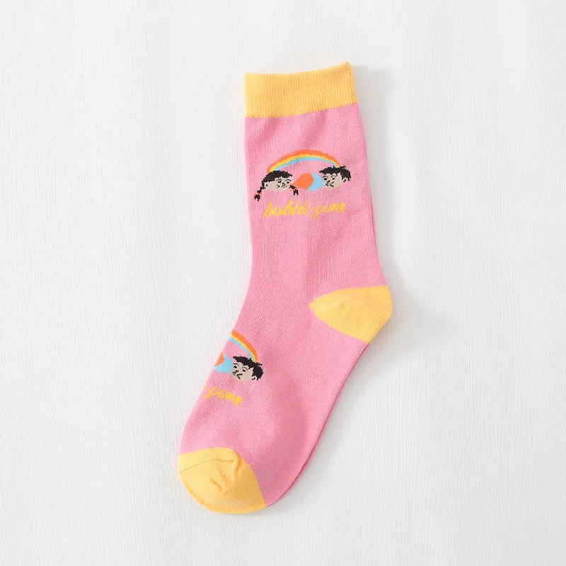 Японские корейские стильные новые кавайные носки женские с мультяшными