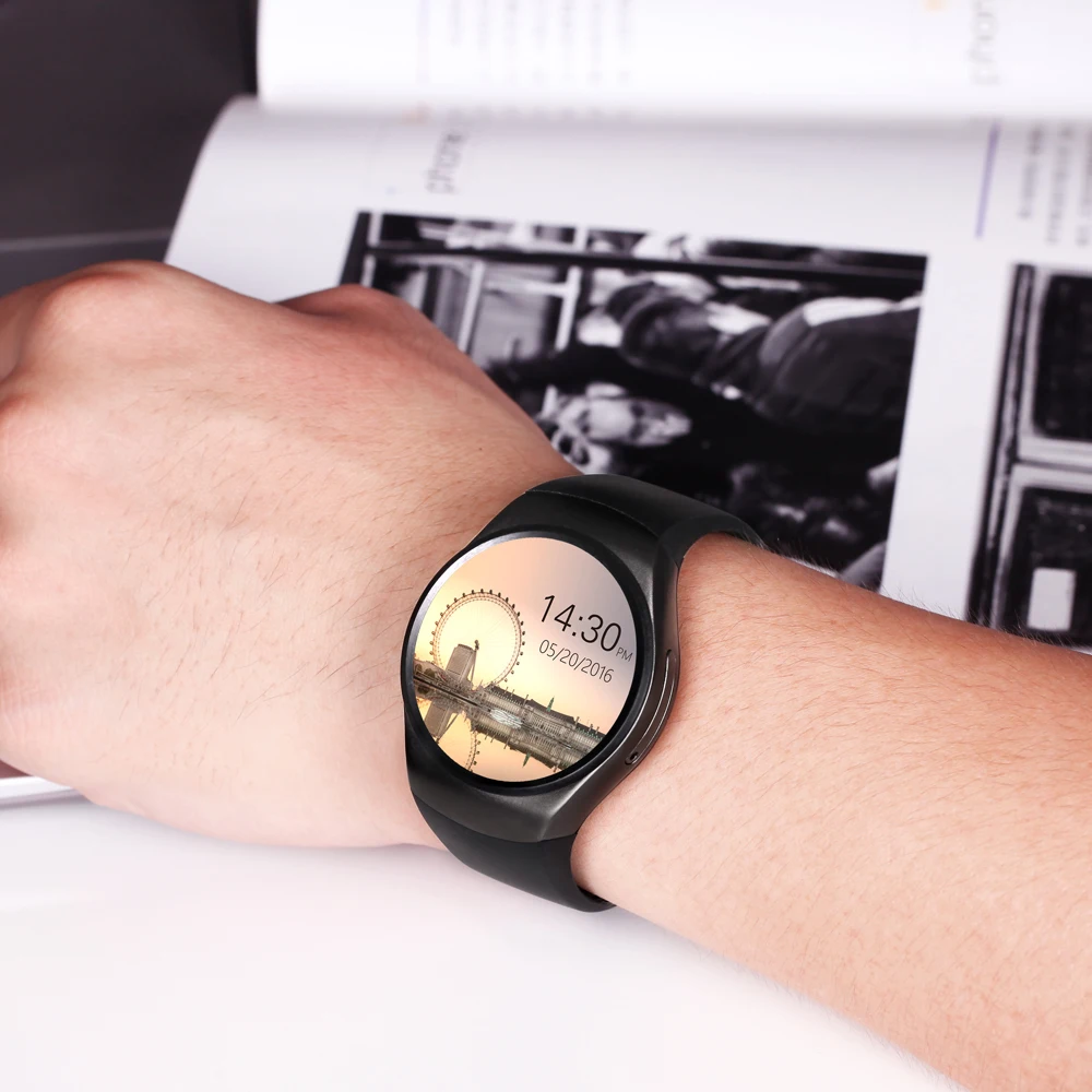 MAFAM KW18 Bluetooth Смарт часы полный экран Поддержка SIM TF карты Smartwatch телефон сердечного