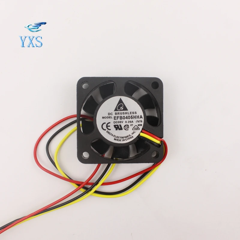 Оригинальный 4 см вентилятор охлаждения EFB0405HHA 4010 40*40*10 мм DC 5V 0.25A Супер Бесшумный 3