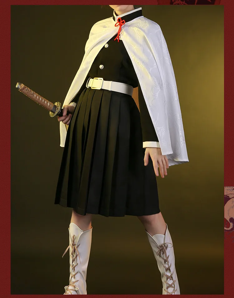 Аниме «Demon Slayer Kimetsu no Yaiba Tokitou Muichirou Kochou Shinobu Kanroji Mitsuri Tsuyuri Kanawo»; костюм для косплея; боевой костюм