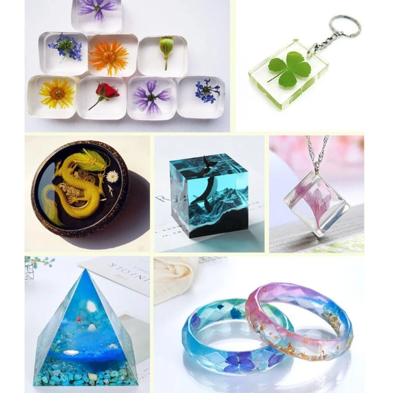 

1:1 AB Epoxy Crystal Clear Resin Glue Tool Set DIY Jewelry Making Tool Kit Reusable Mixing Cup Stirrers