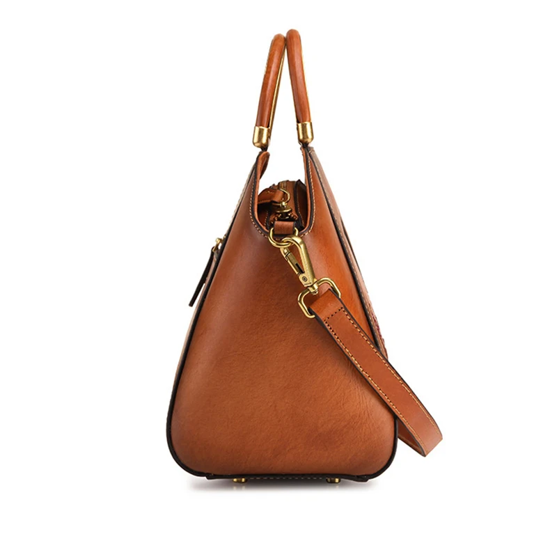 Новая женская сумка в стиле ретро Большая вместительная замшевая кожаная на