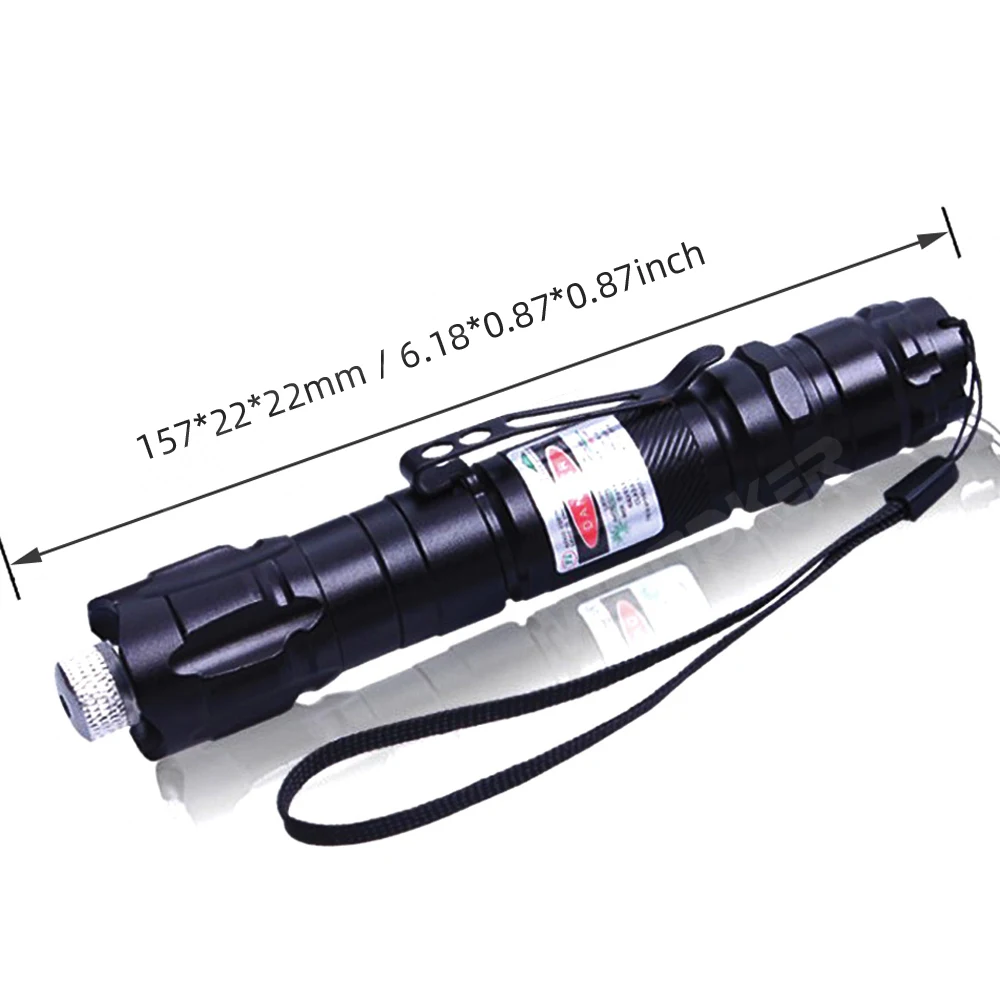 Лазерная ручка 1000 м 5 мВт зеленые лазеры военный Регулируемый фокус лазерная с