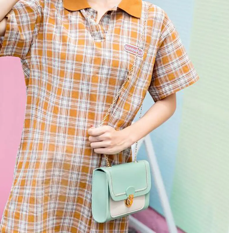 Маленькая женская сумка через плечо 2019 модная маленькая однотонная на женские