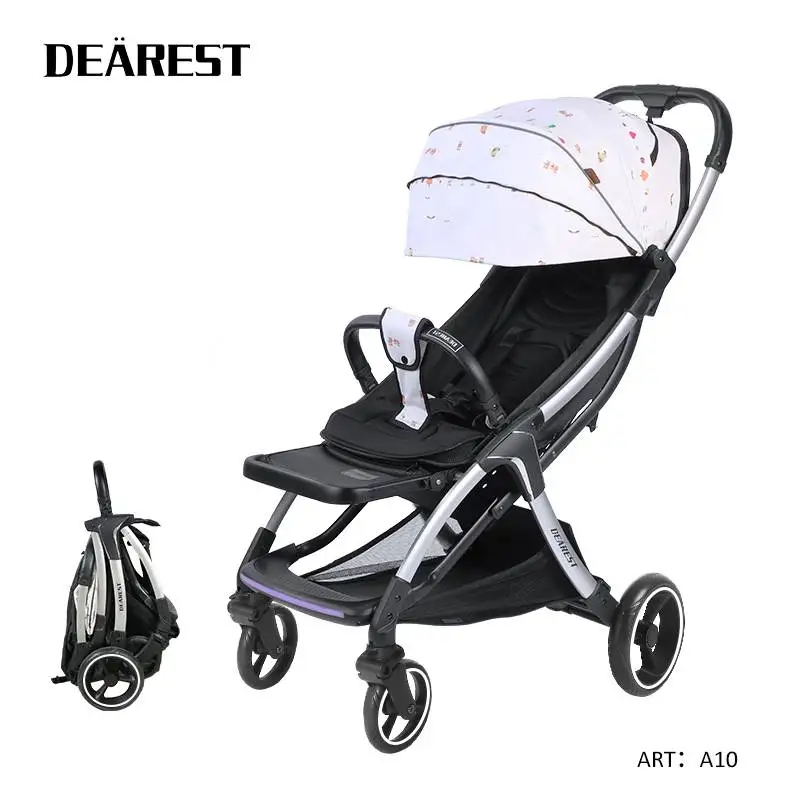 

Dearest A10 Baby Stroller Can Sit Or Lie Ultra-Light Portable Baby Young er tong san che New Simple Folding Children's Cart Mode
