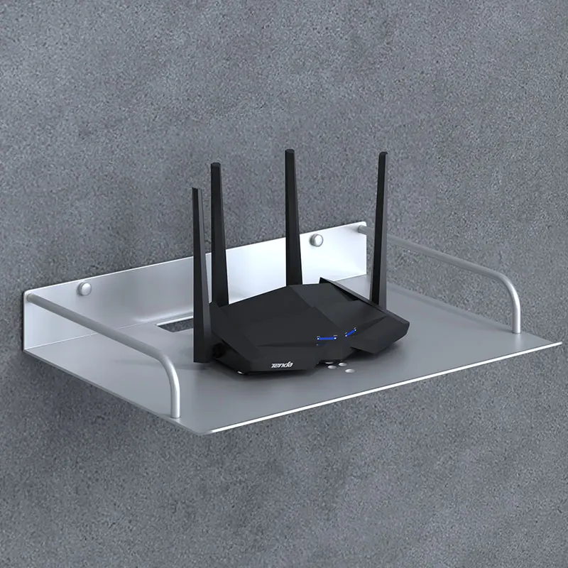 

Кронштейн настенный черный и серебристый металлический Беспроводной Wi-Fi роутер/ТВ-приставка/подставка для DVD-плеера/стандартная стойка