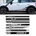 2 шт. автомобильные длинные боковые наклейки для Mini Cooper R56 R57 R58 R50 R52 R53 R59 R61 Countryman R60 F60 F55 F56 F54 аксессуары сделай сам