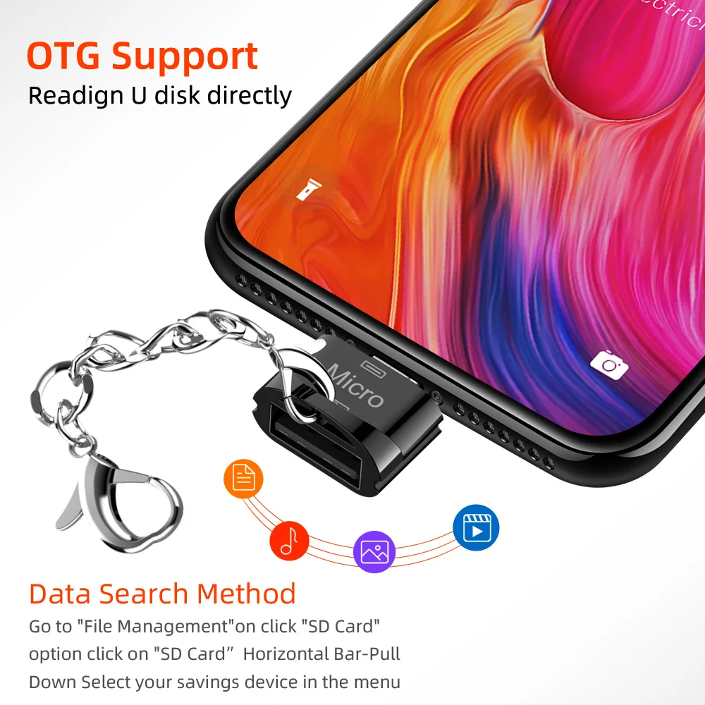 USB OTG конвертер USB2.0 Женский к Micro Мужской адаптер для Android мобильный телефон Samsung A7