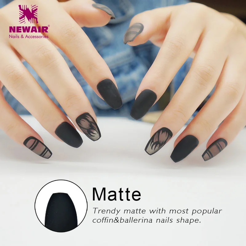 72 шт. коротких ногтей в форме балетной туфли, 3 комплекта полного покрытия с дизайном, искусственные накладные ногти с клеем, имитация натуральных ногтей.