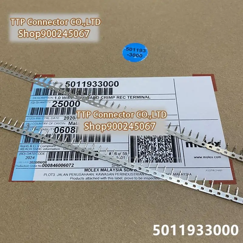 

100 шт./лот коннектор 501193-3000 5011933000 100% новый и оригинальный