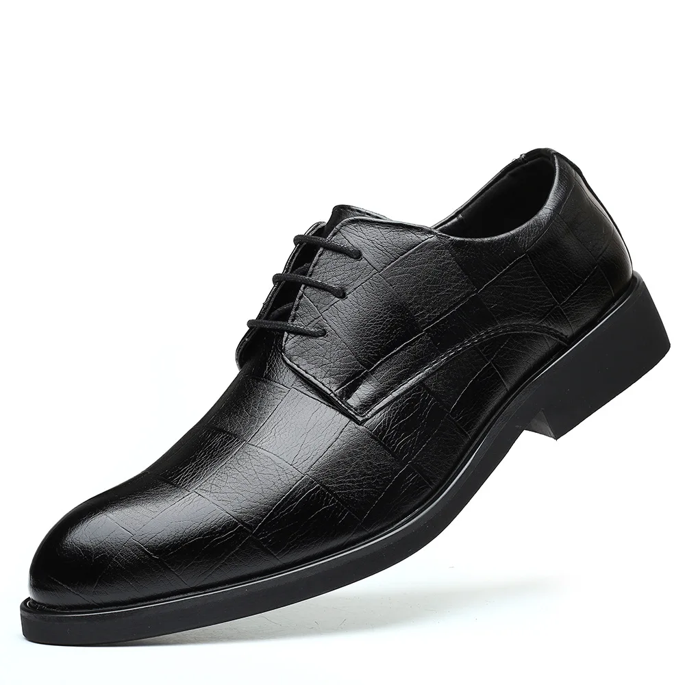 

Man Dress Shoes 2021 New Luxury Office Comfy High Quality Patent Leather Men Shoes Wedding Footwear Man Fromal Shoes